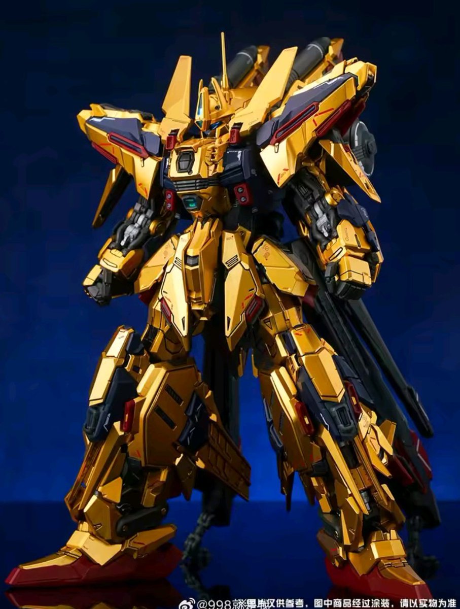 中国、合金、メッキ風塗装済み？でMGサイズ（20cm）のフルアーマー百式