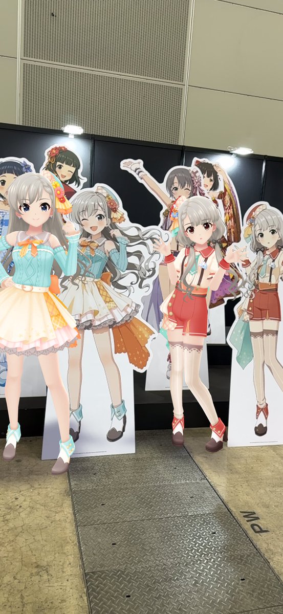 はーなーちゃんと♪♪ #デレミリ衣装展 #デレステAR #久川颯 #久川凪