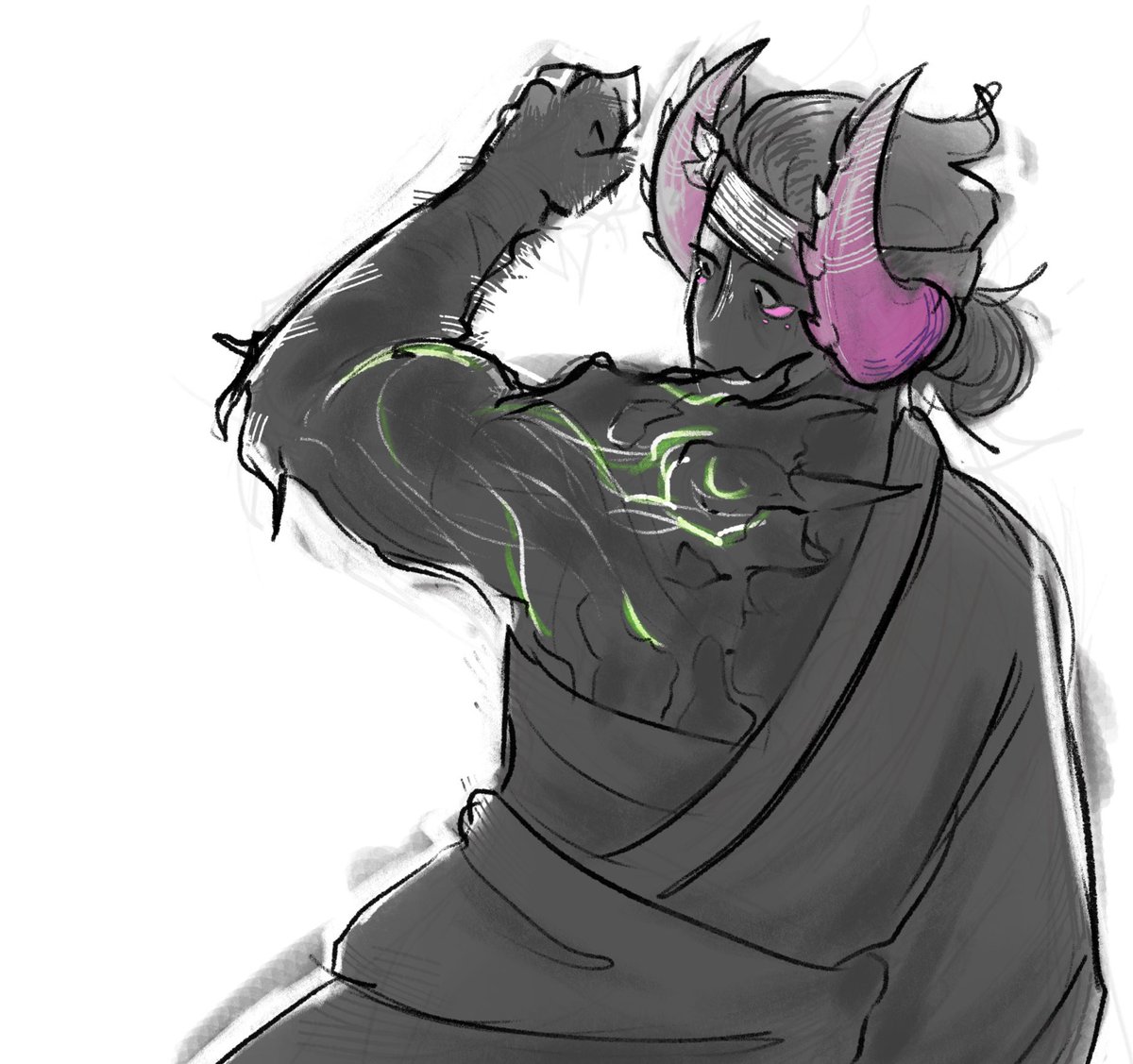 Another piece of artwork goes unfinished 👍 [ #phighting #vinestaff ]