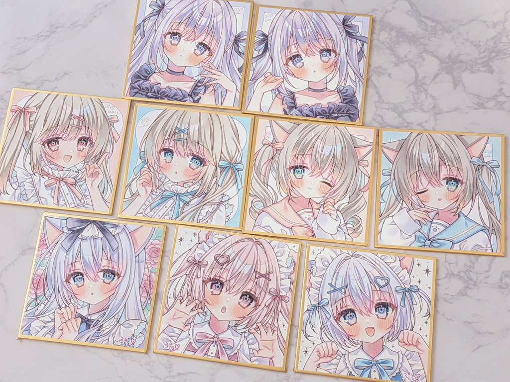 コミティアに持っていく色紙