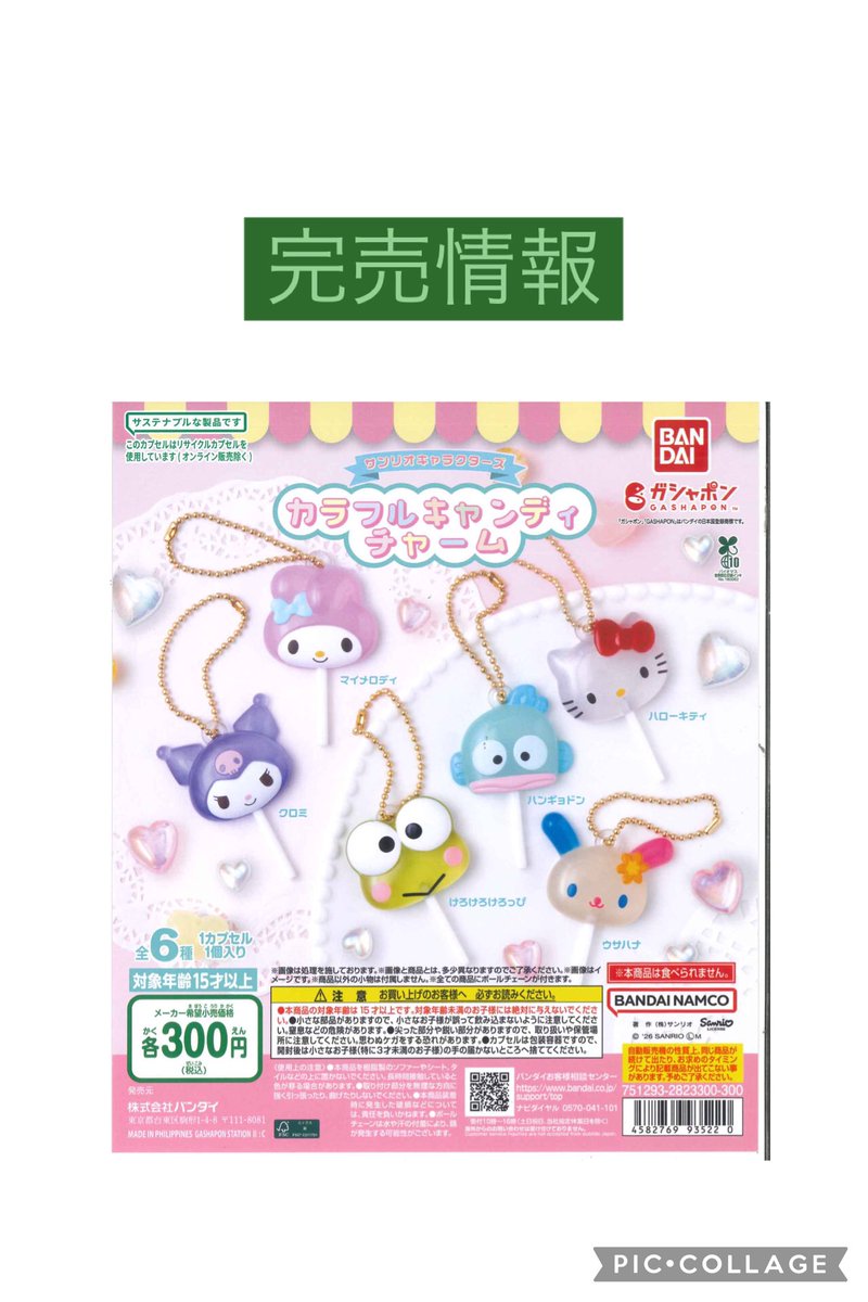 ⚠️完売情報⚠️ 大変ご好評につき 『サンリオキャラクターズ