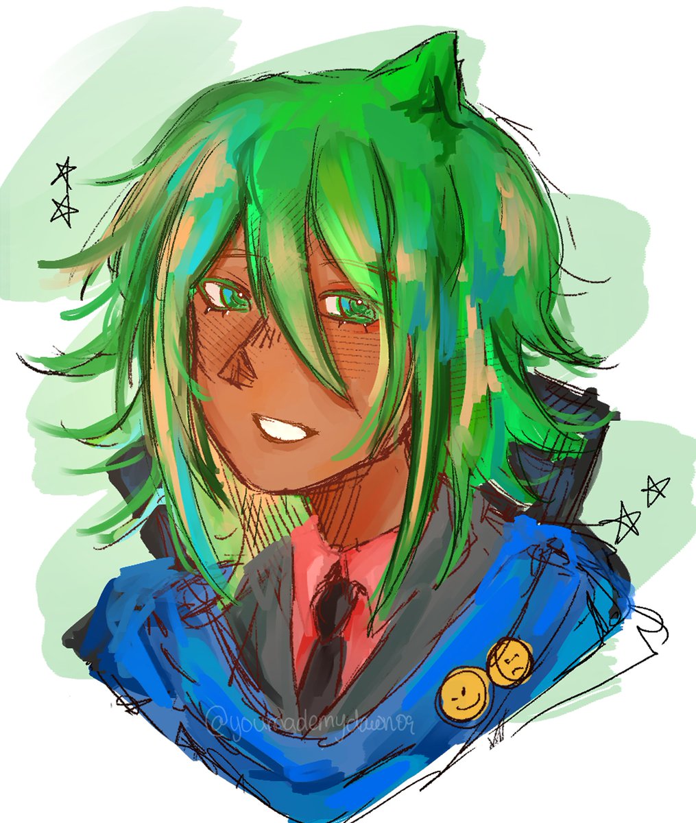 Some painting practice i chose teruya coz hes green and cute I