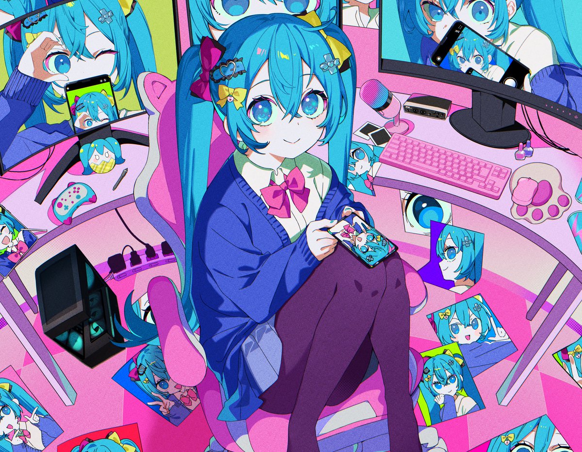 𝗠𝗧𝗠𝗧𝗠 feat. 初音ミク TAKさん（@TAK_DRDR ）のMVイラスト描かせ