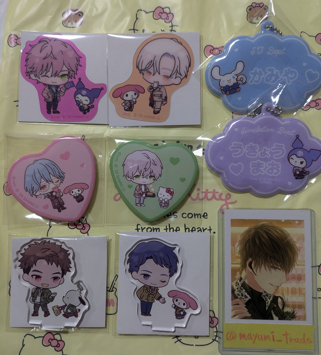 交換譲渡】ブレマイ 「Friendly Days 」ハート 缶バッジ ダイカット