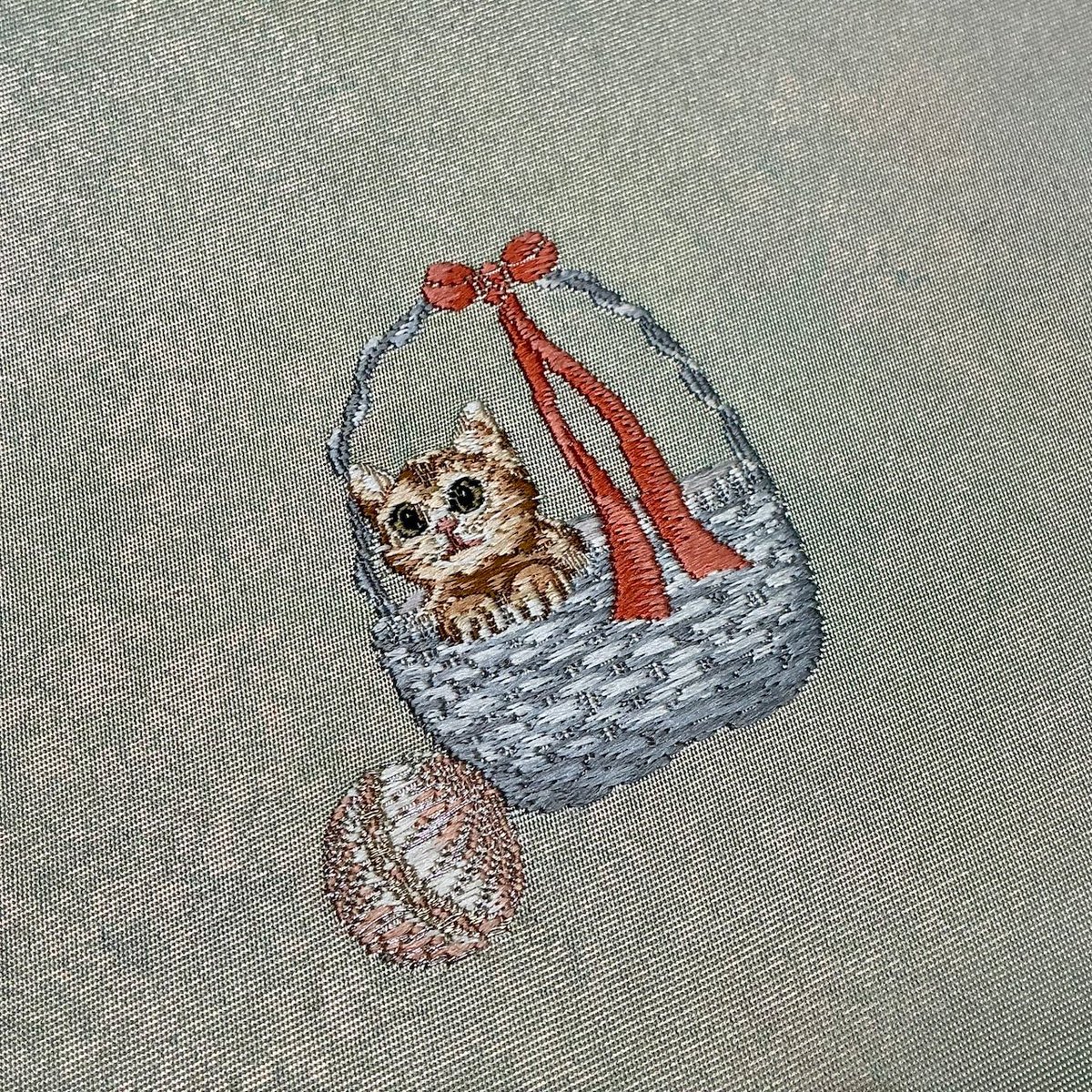 2／22ねこの日🐈 猫ちゃんの刺繍がかわいい 洒落袋帯Webshop 販売中