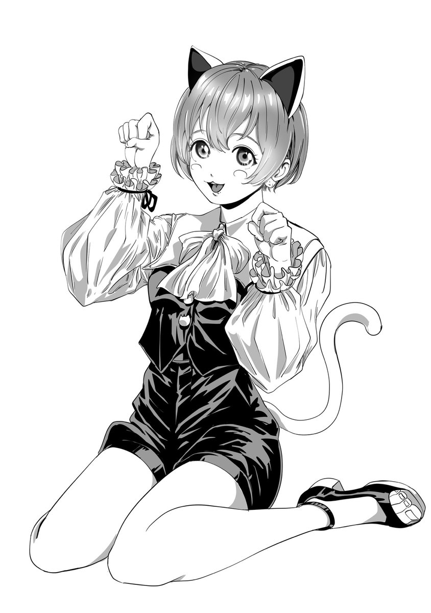 個人的に、猫と言えば一番に浮かぶ☺︎ #イラスト #FA #ペン画