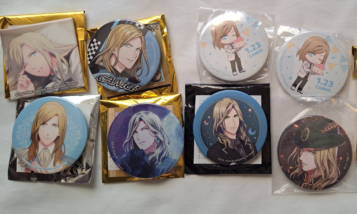 譲渡】うたプリ カミュ 缶バッジ 譲:Beautiful Memories Shining All