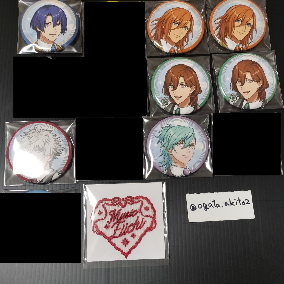 交換】うたプリ ASSHC 缶バッジ 特典 譲) 缶バッジ：真斗、レン2、嶺二