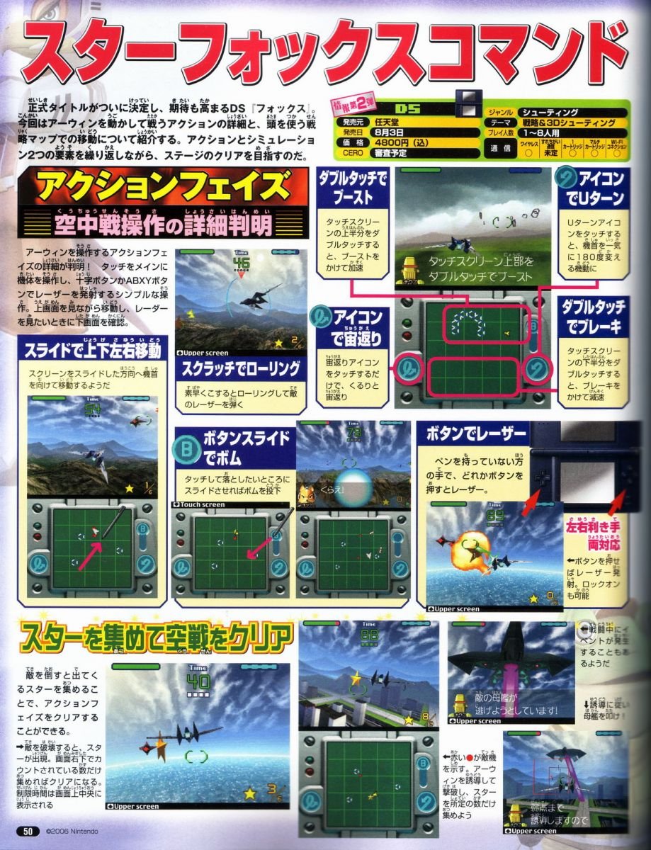 A look at Star Fox Command in a Japanese magazine. The exact name