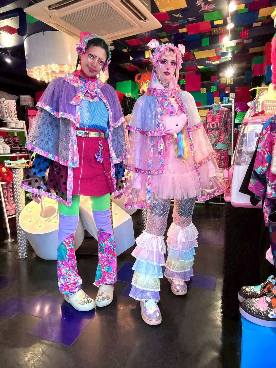 🖤💜💖 Long Tiered Pannier-Skirt Belt/Primal Pop 💖💜🖤 The skirt