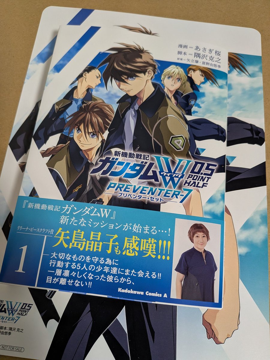 ガンダムWの続編が届きました👍 という事はあさぎ桜先生のサイン本は外れ…