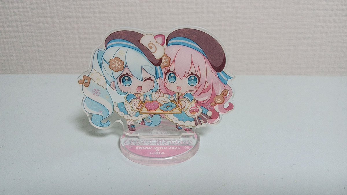 ルカさんとミクちゃんのミニアクスタをお迎え😍 やっぱりこの2人は