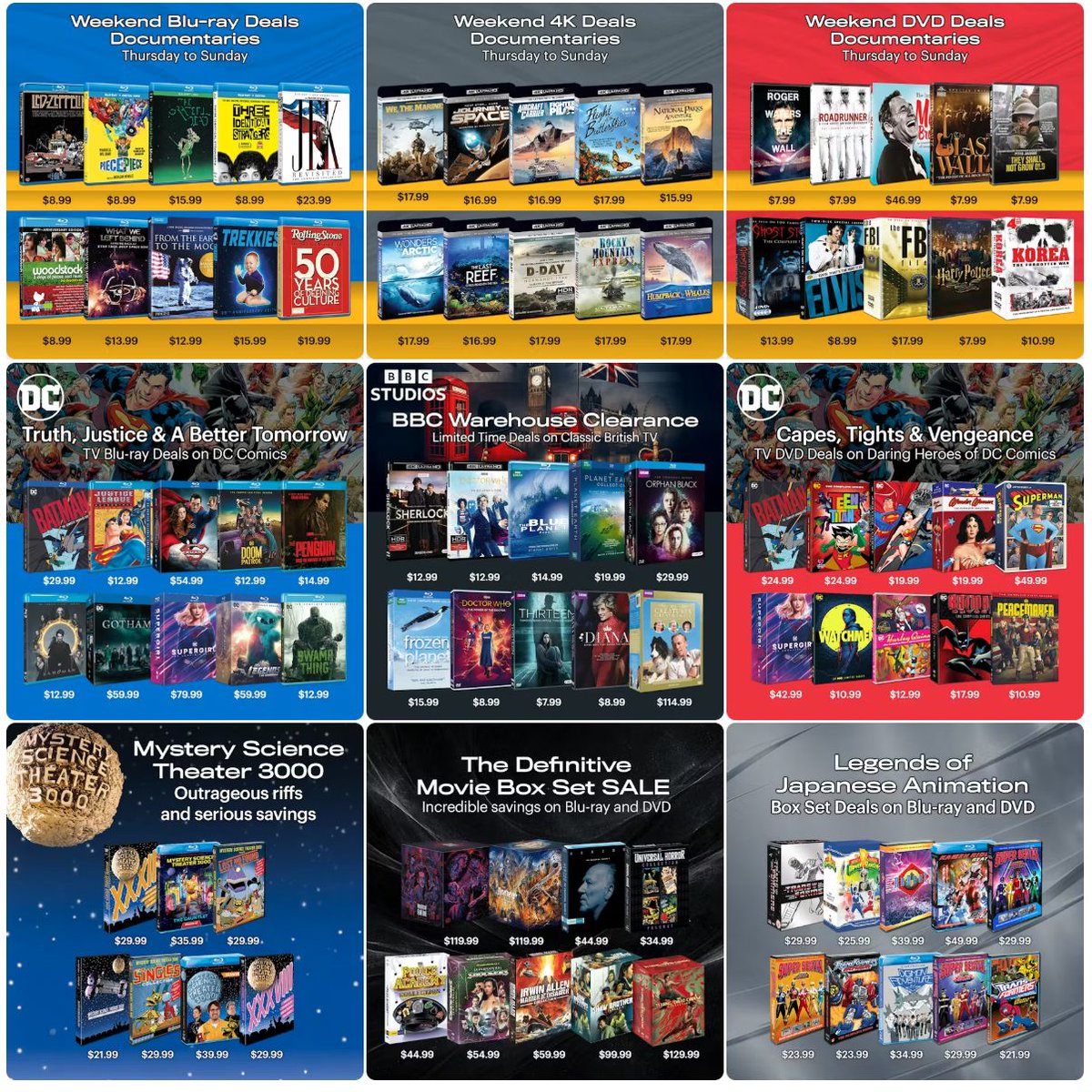 Weekend Documentaries 4K UHD/Blu-ray/DVD deals & more on GRUV