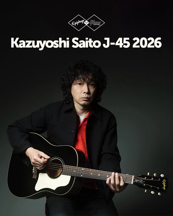 斉藤和義 シグネチャーモデル🎸 『Epiphone Inspired By Gibson Custom