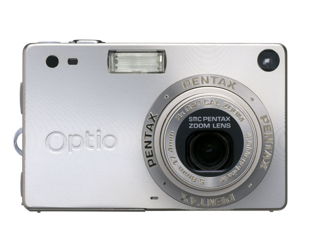 ペンタックス、400万画素になった光学3倍名刺サイズ「オプティオS4」