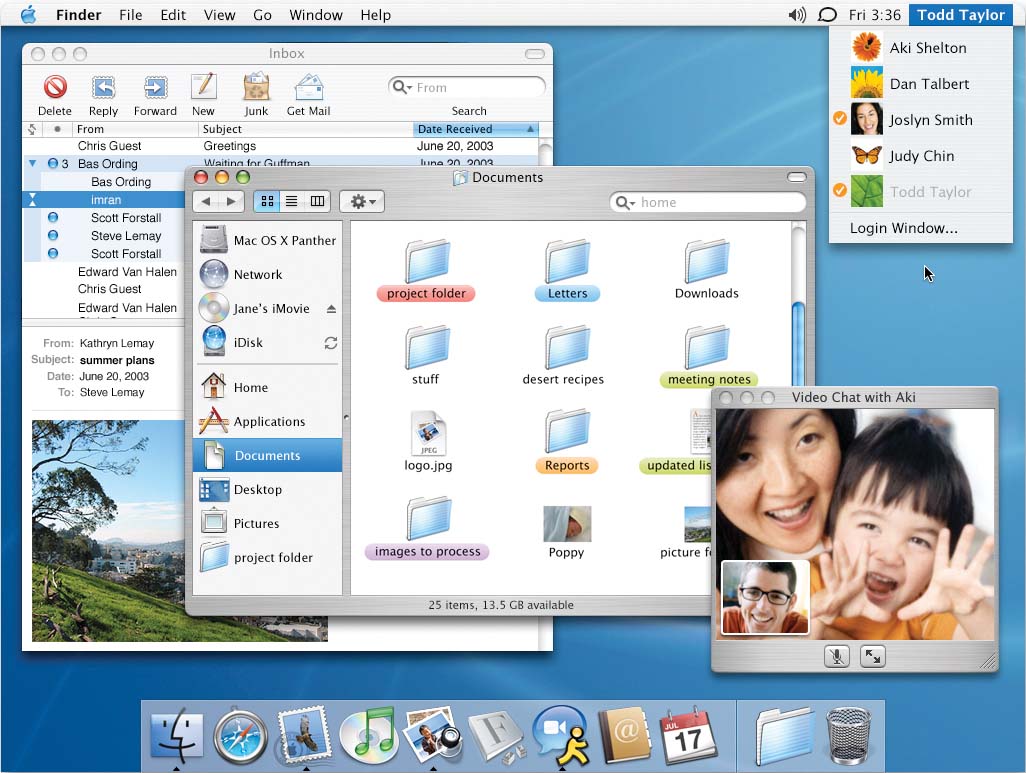 アップル、Mac OS X v10.3“Panther”を10月25日に発売