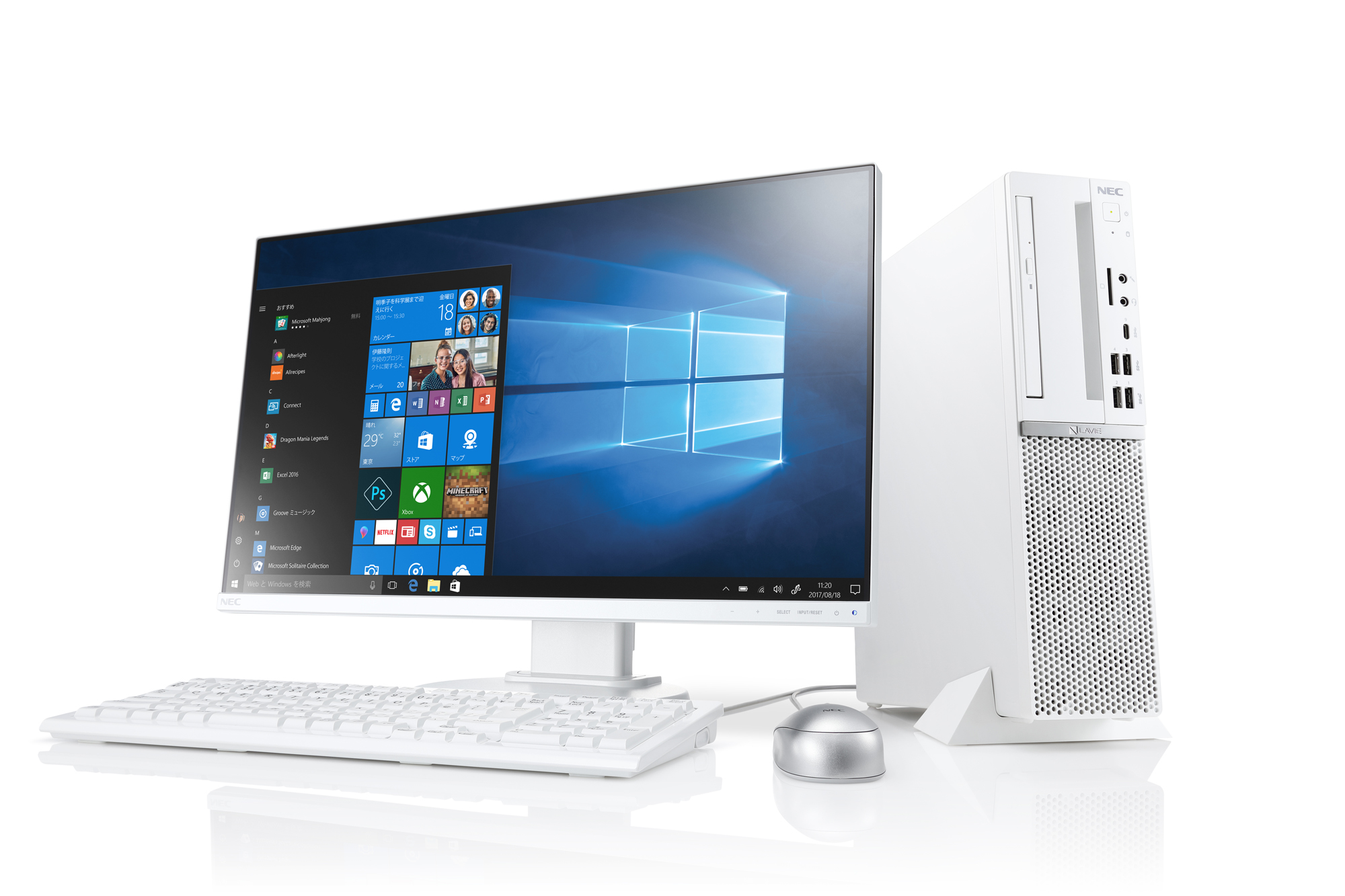 NEC PC、Core i7-8700搭載のスリムタワー「LAVIE Direct DT」 - PC Watch