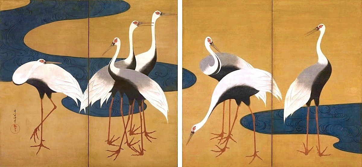 琳派の「鶴」‧ ‧ ‧ 