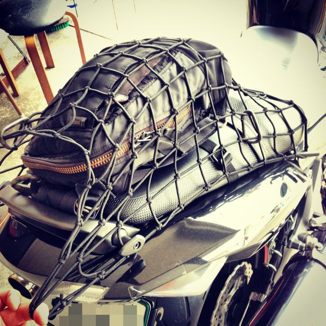 ZX-14R ツーリングネットの掛け方 : Tashi's,,,,