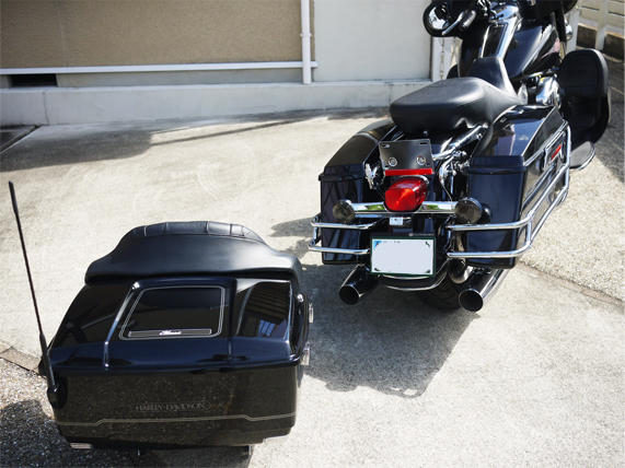 ツアーパックデタッチャブルのパーツ取付けとランチは三勝屋