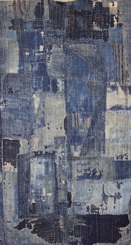 古布 木綿 刺し子 襤褸 Japanese Antique Textike Boro : 京都から古布
