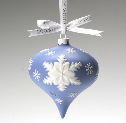 ウェッジウッド ジャスパー ペールブルークリスマスオーナメント
