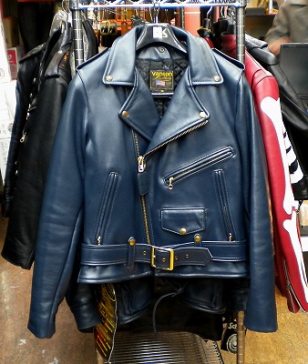 Hakuraido Leather Collection -vol.9 C-2 navy by Vanson