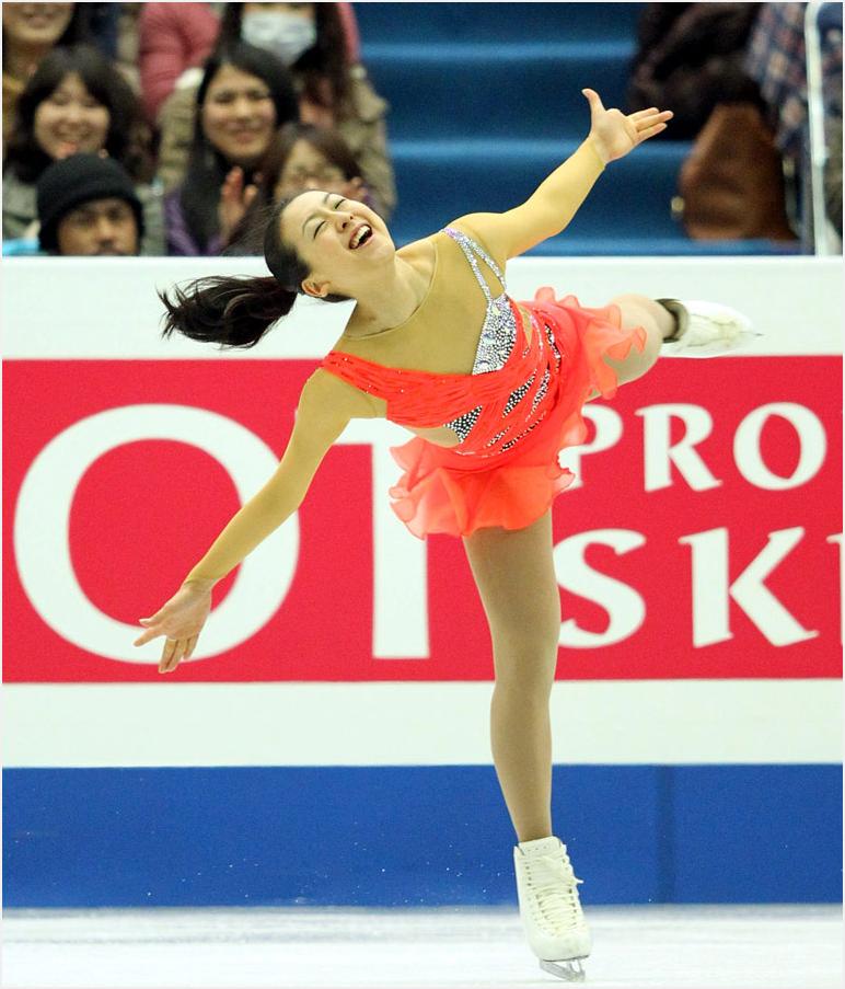 浅田真央選手、会心のトリプルアクセル －2013年四大陸選手権・女子SP