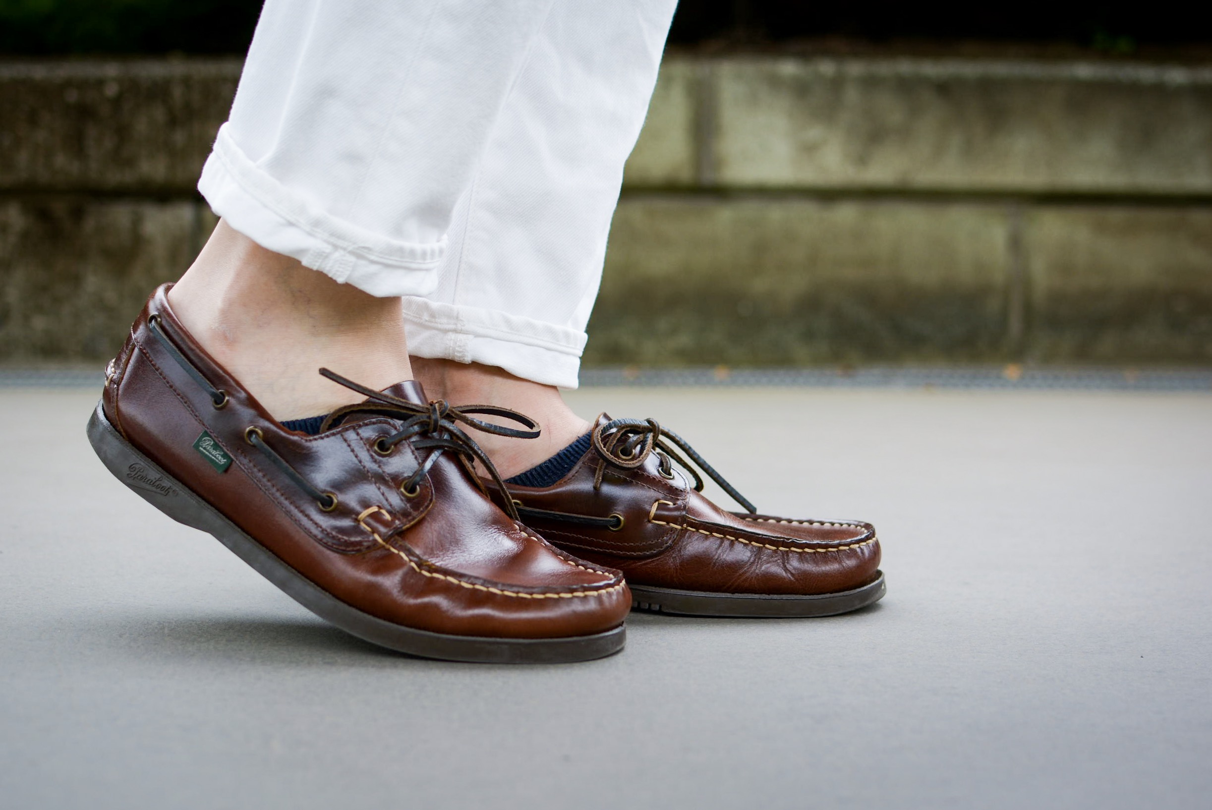 パラブーツ デッキシューズ ブラウン パラブーツ バース マリーン