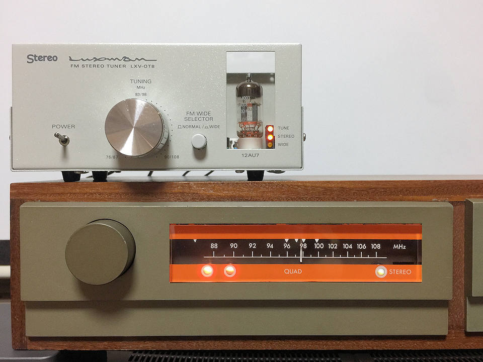 管球式FMステレオチューナー Luxman LXV-OT8 管球式FMステレオ