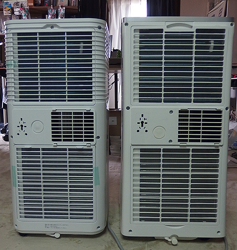 移動式エアコン SKJ-KY26A」、きっかり1年で壊れ、タンスのゲンモデル