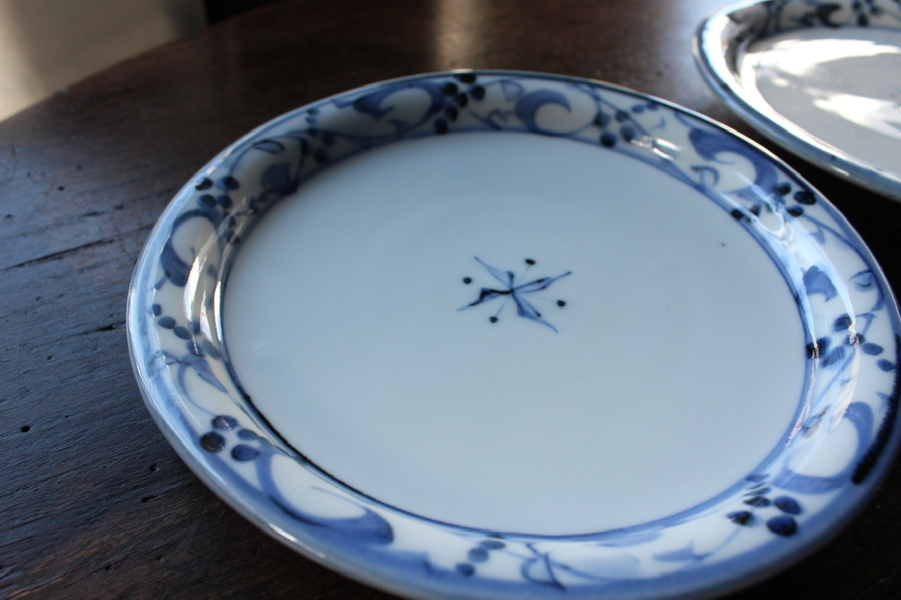 半泥子仙鶴窯(廣永窯) 中皿 3種類 : うつわや釉