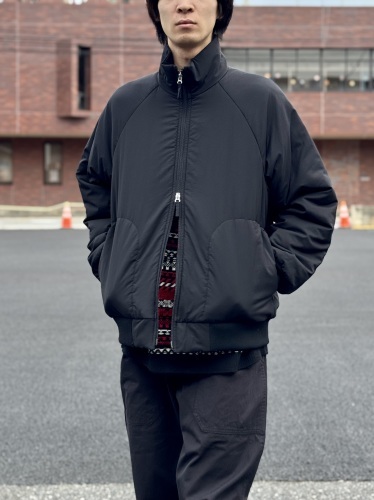 ATON - MAT AIRY NYLON | WOOL PADDED STAND JACKET : UNDERPASS