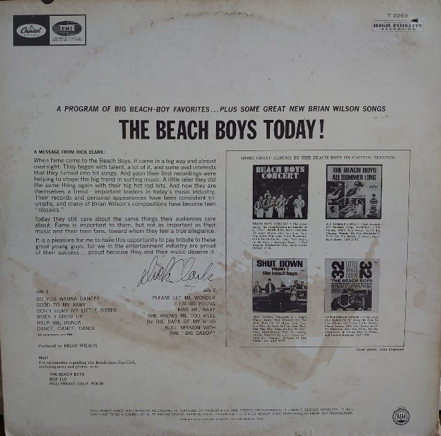 The Beach Boys その5 The Beach Boys Today : アナログレコード巡礼の旅