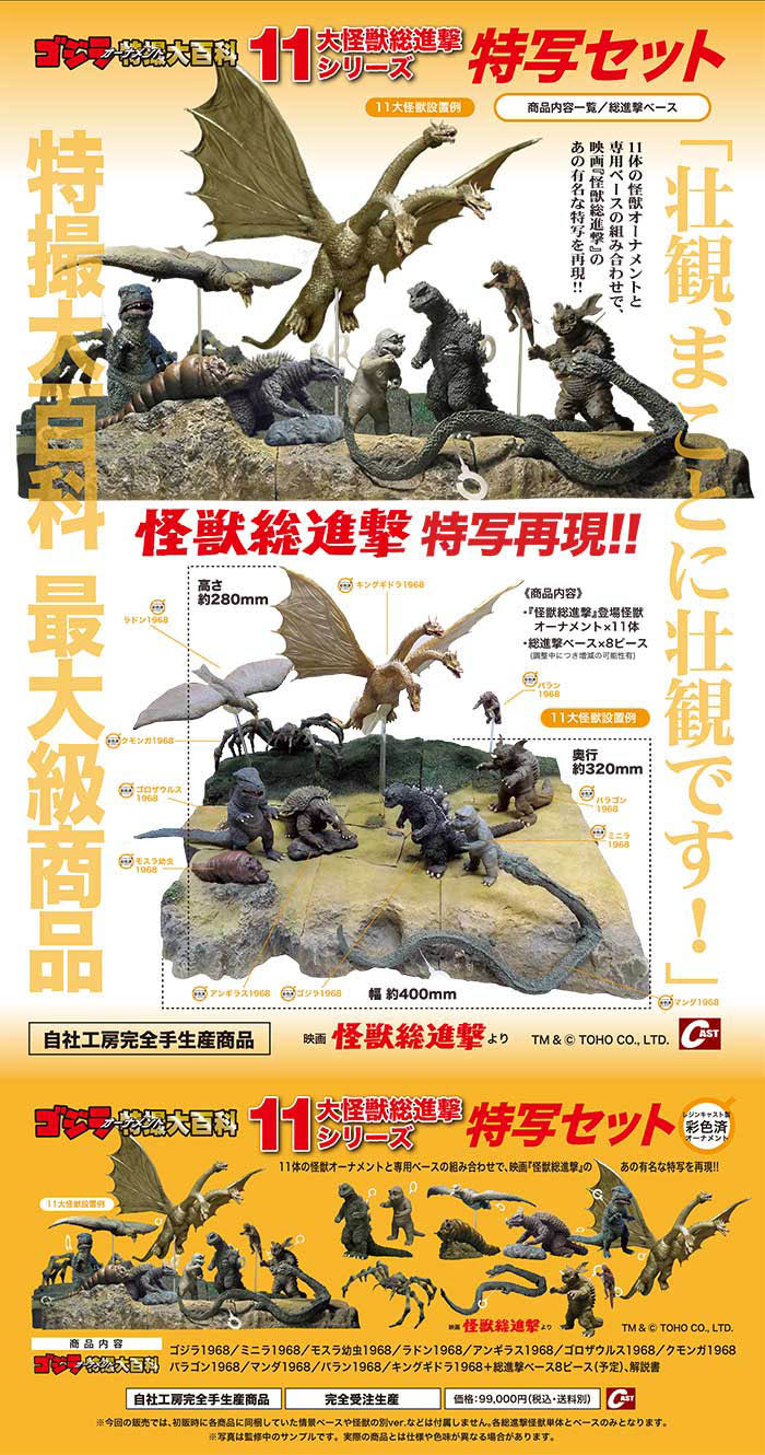 昭和ゴジラ6態、アンギラス1955、総進撃セットほか通販のご案内 : 特撮