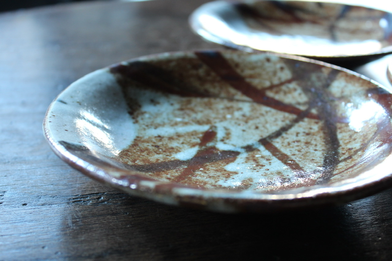 廣永窯(仙鶴窯) 廣永陶苑 色紙八寸皿 角皿 茶道具 菓子皿 煎茶道具 骨董