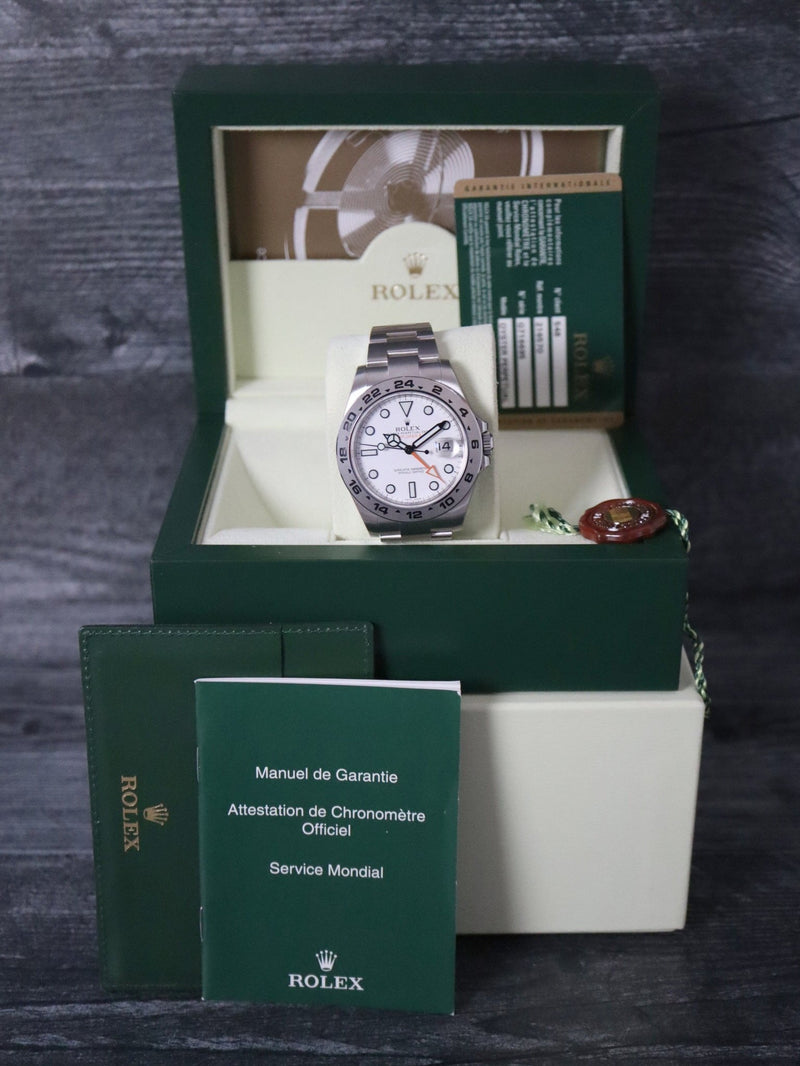 40163: Rolex Explorer II 42mm, Ref. 216570, Box and 2013 Card NEW