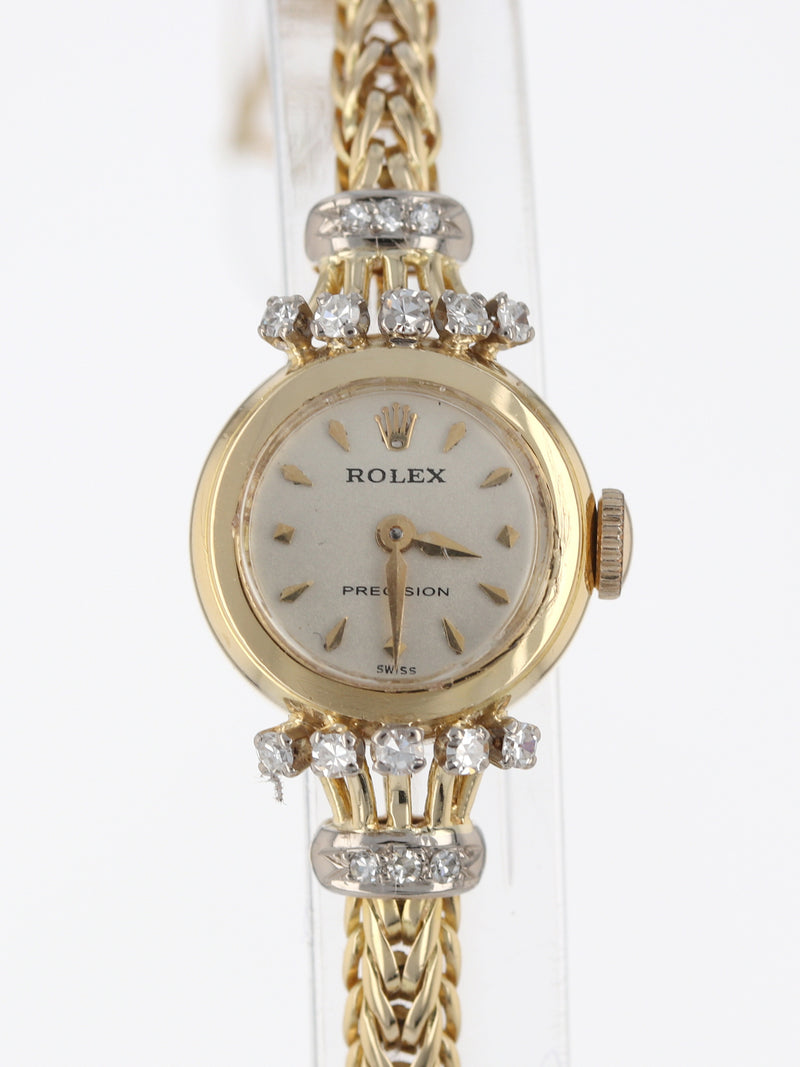 36292: Rolex Vintage 1930's 18k Ladies Diamond Precision – Paul