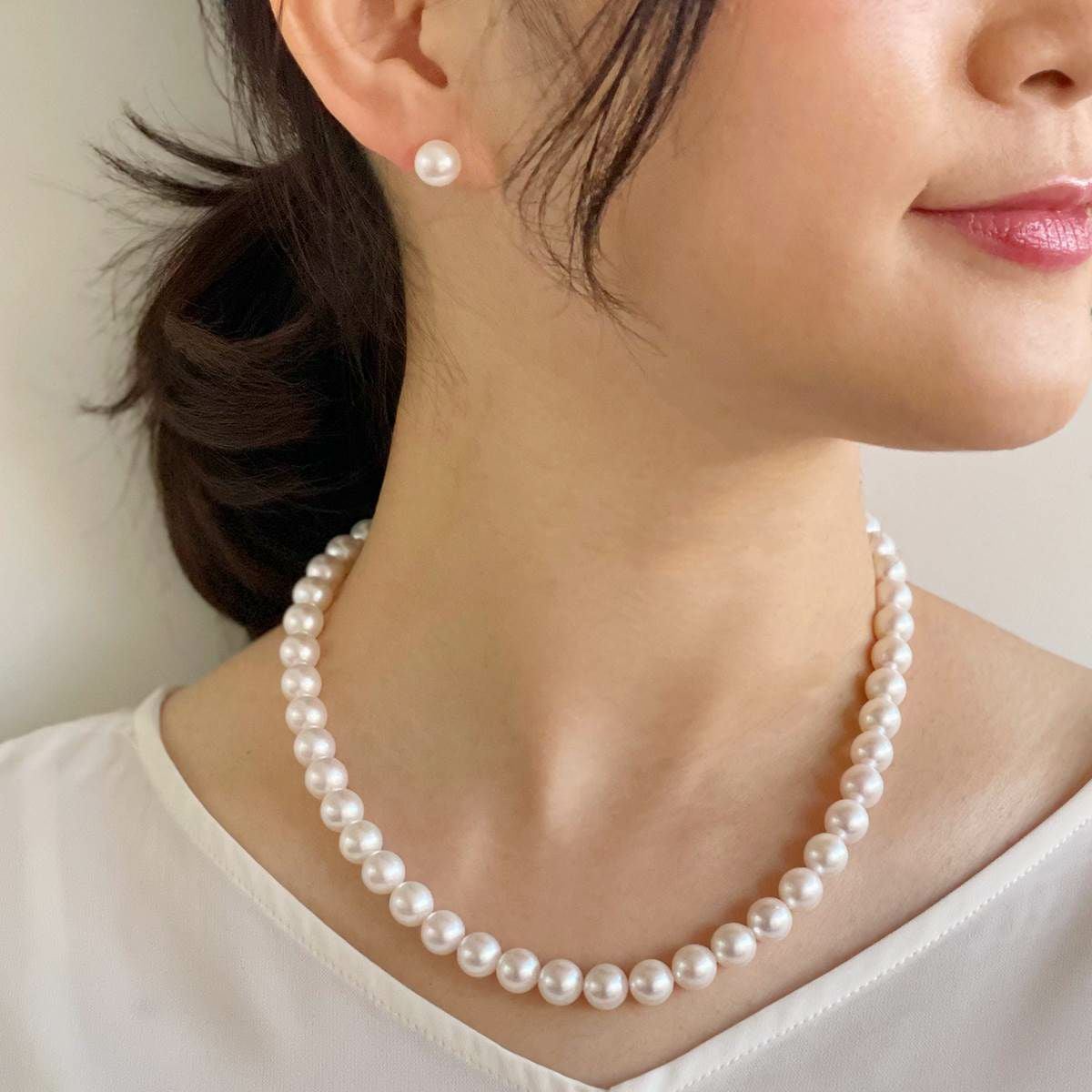WEB限定】あこや真珠 ネックレスセット 8.5-9.0mm -BASIC- | 8.0-9.0mm