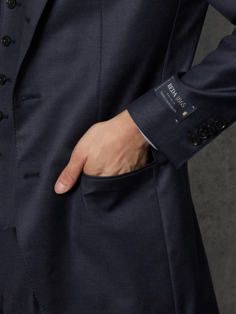 REDA】ウール100％ スリーピースウールスーツ ブルー | P.S.FA公式通販