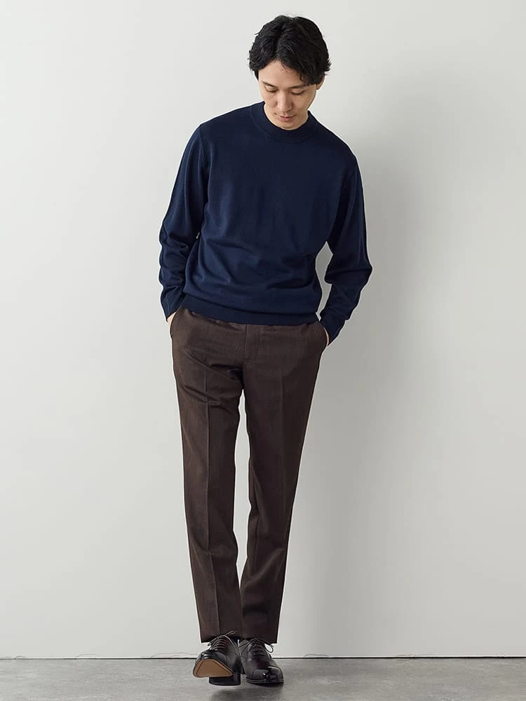 3点パック/Smart Pick！】モックネックニット Aセット（ブラック