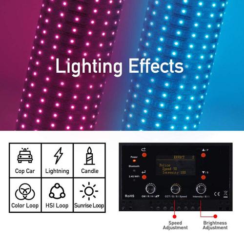 FalconEyes RX-818-K1 RGB フレキシブルLED撮影 折りたたみ可能 HSI