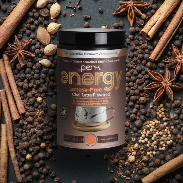 Energy Naturally Sweetened Lactose Free Chai Latte Flavor – Perk