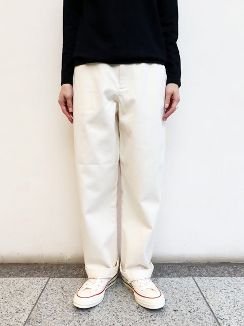 km NOBLE ワイドチノクロスストレートパンツ Noble ワイドチノクロス