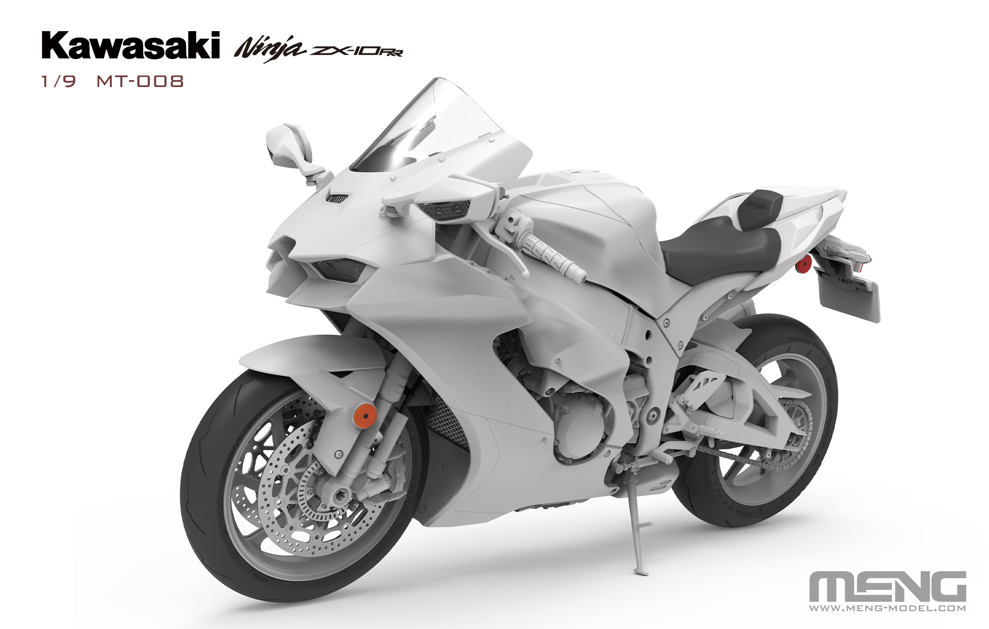 MENG MT-008 1/9 Kawasaki NINJA ZX-10RR Motorcycle Model Kit