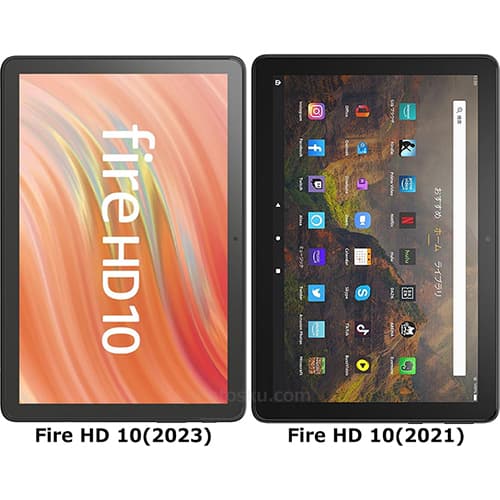 Fire HD 10 (2023)」と「Fire HD 10 (2021)」の違い - フォトスク