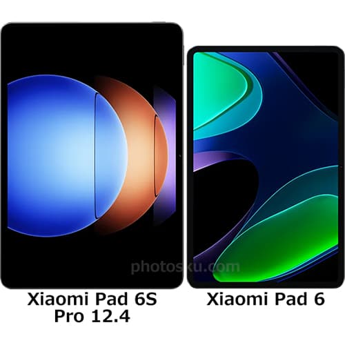 Xiaomi Pad 6S Pro 12.4」と「Xiaomi Pad 6」の違い - フォトスク
