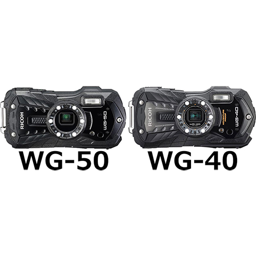 RICOH WG-50」と「RICOH WG-40／W」の違い - フォトスク