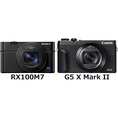 RX100 VII」と「PowerShot G5 X Mark II」の違い - フォトスク