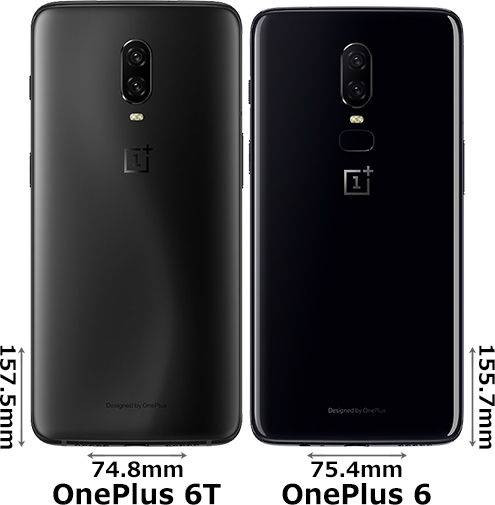 OnePlus 6T」と「OnePlus 6」の違い - フォトスク